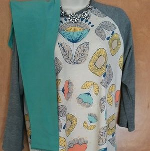 LuLaRoe Randy and leggings set